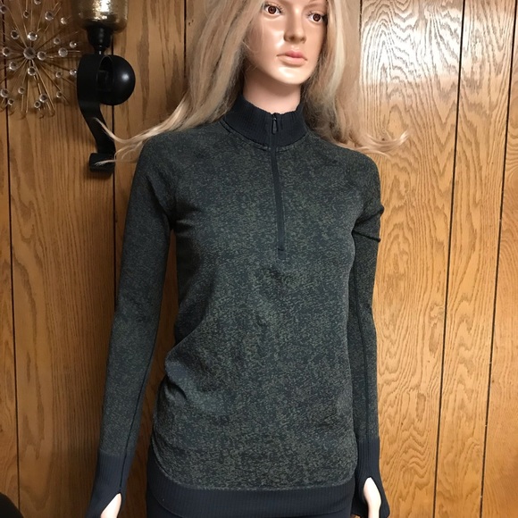 Lululemon" Rest Less -Half Zip-Pullover- black Armory - Picture 9 of 15